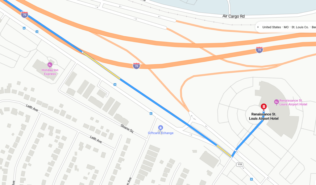 East Bound Map